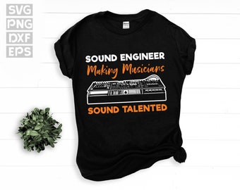 SVG, Png, Dxf, Eps -  Funny Sound Engineer Definition Graphic Art, Audio Engineering Graduation, Humor, Joke - instant digital downloads
