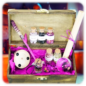 Beauty Spell Kit Box • Witchcraft Set • Pagan Ritual Kit • Witchy Gifts • Wicca Spells • Magical Tools • Wiccan Altar Supplies • Gift Set
