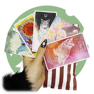Lot de cartes tarot mystère et Oracle • Coffret cadeau porte-bonheur • Pochette surprise • Kit jeu de cartes de tarot Oracle • Cadeaux spirituels • Cadeau spirituel