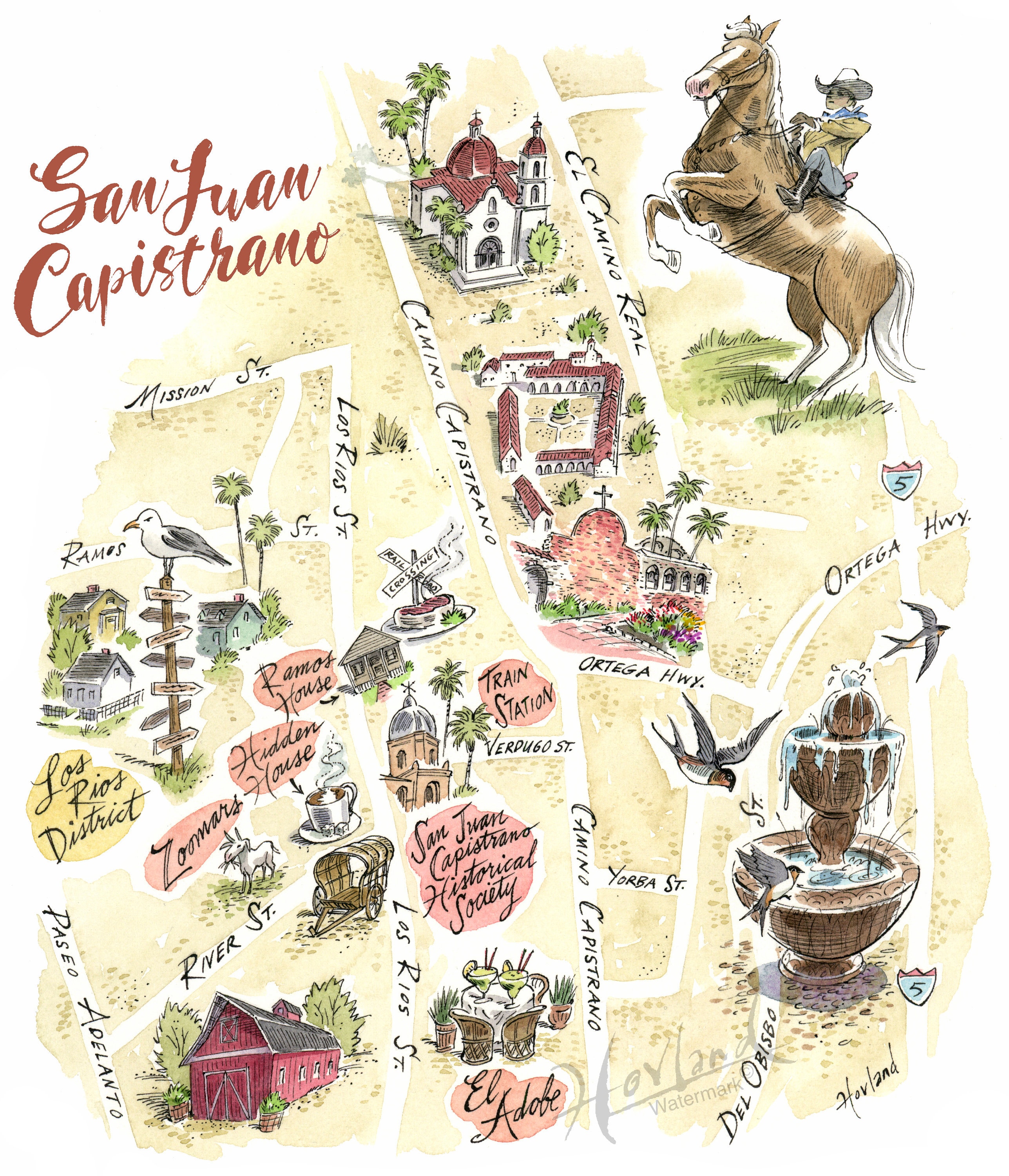 版画 John Ferguson Mission SanJuan Capistrano 版画 John Ferguson Mission SanJuan Capistrano San Juan Capistrano