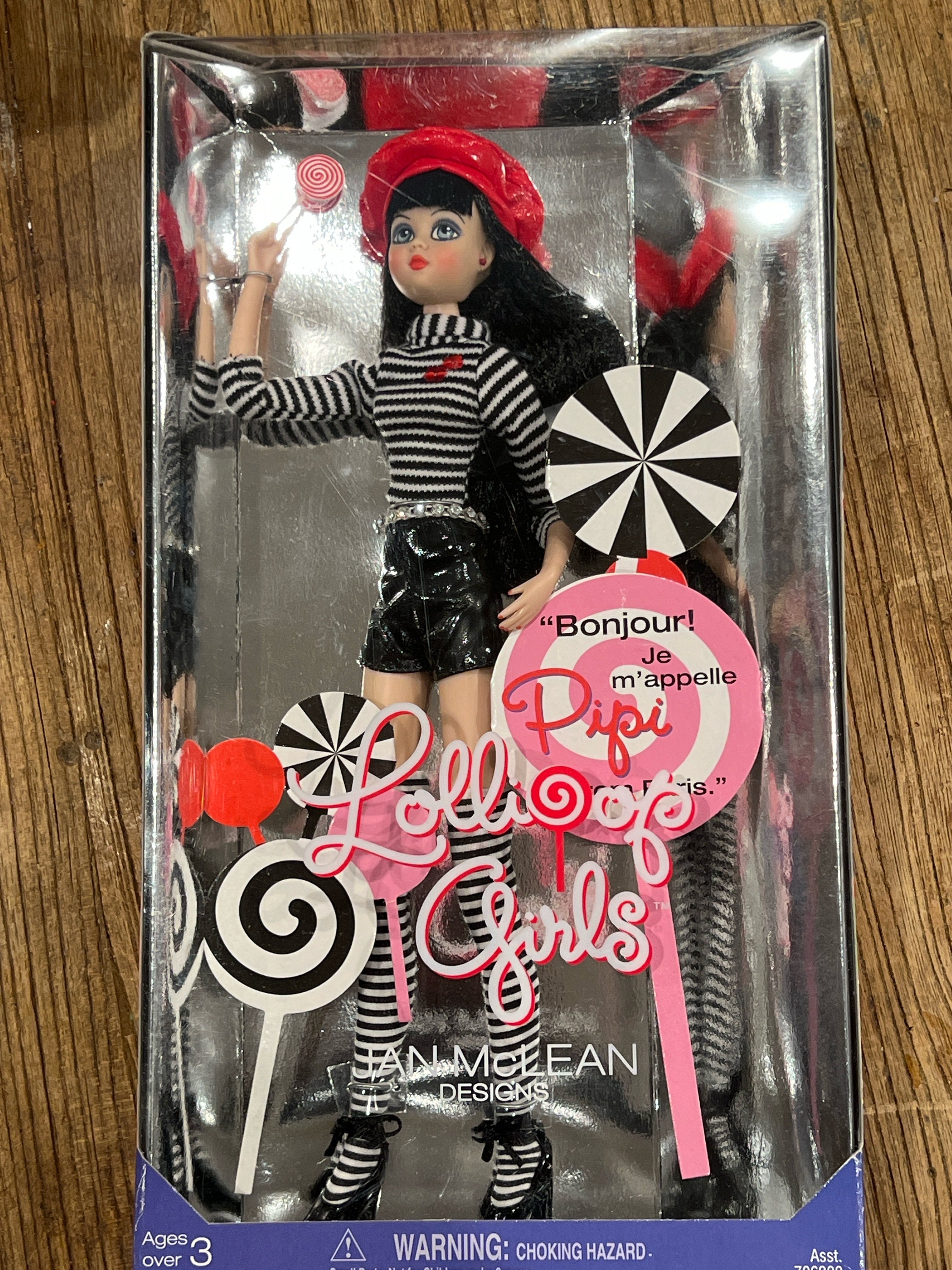 2002 Unimax Jan McLean Designs Pipi Lollipop Girls Doll
