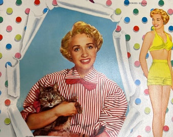 Vintage Whitman Jane Powell Paper Cut Out Dolls 1952