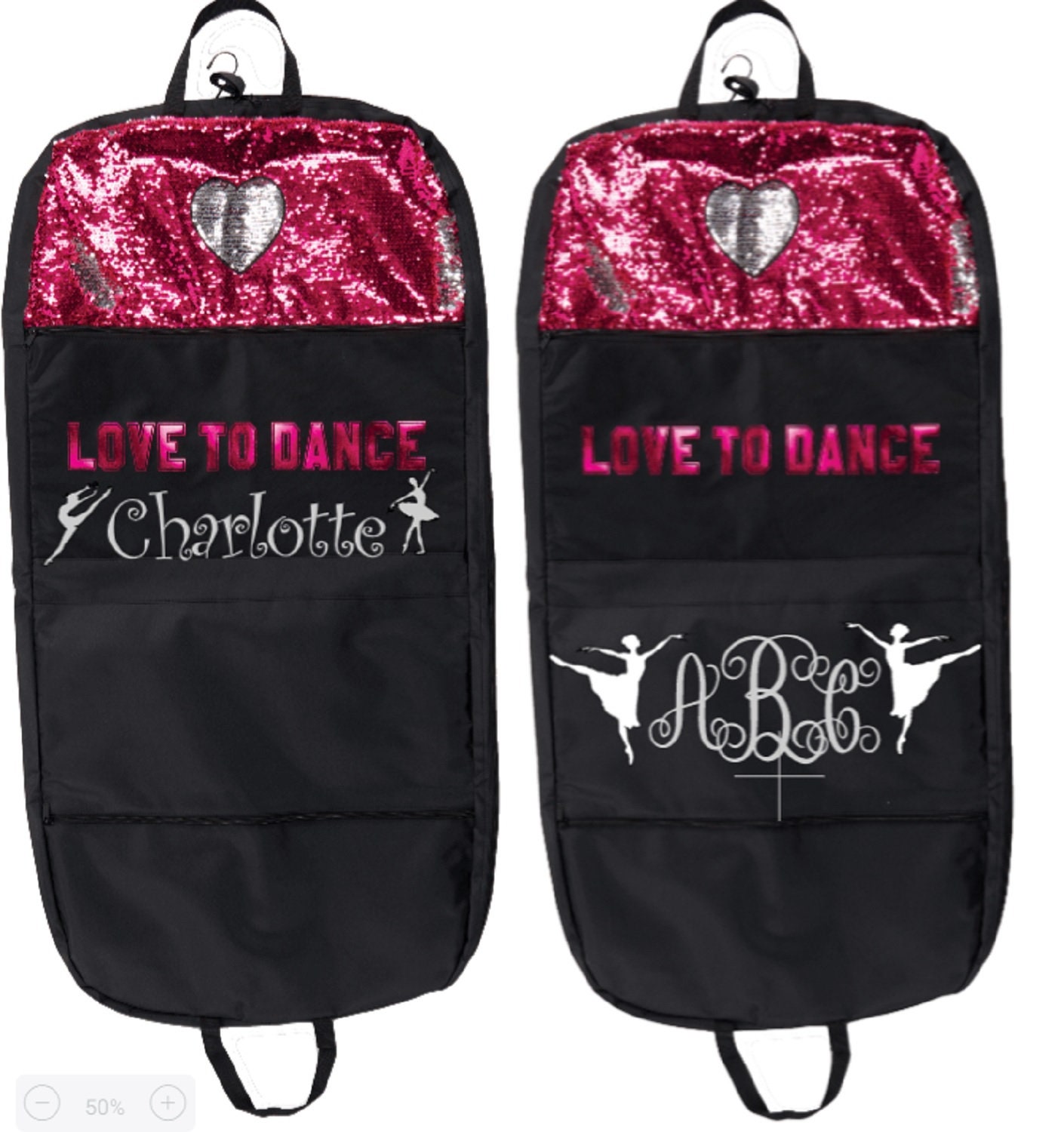 Personalised dance costume bags hotsell