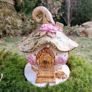 Ceramic house, gnome house, fairy house, decorative house