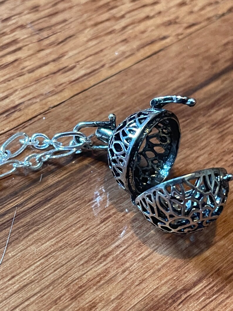 Rosemarys Baby Necklace Cage Locket Pendant Necklace Tannis Etsy