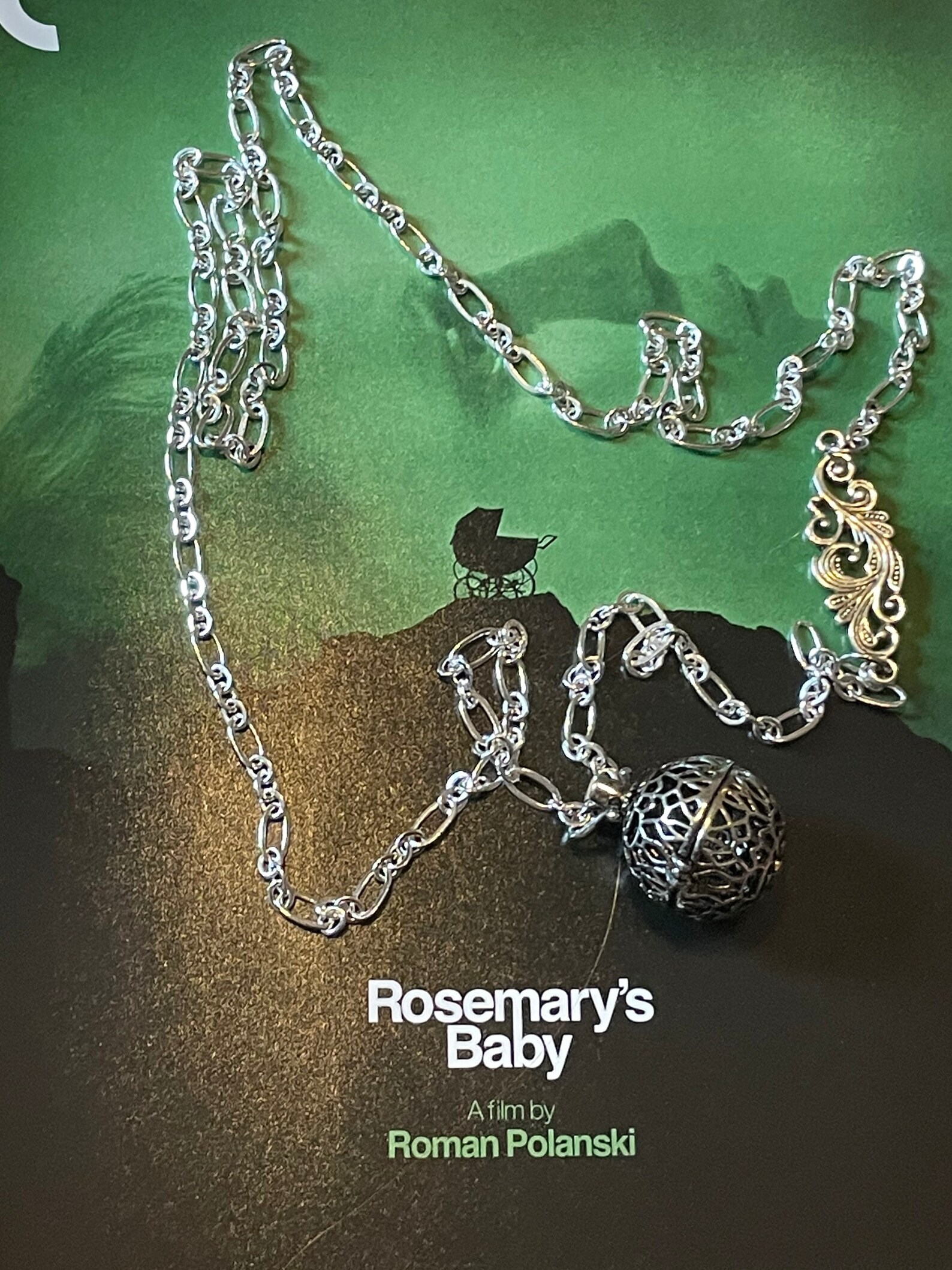 Rosemarys Baby Necklace Cage Locket Pendant Necklace Tannis Etsy