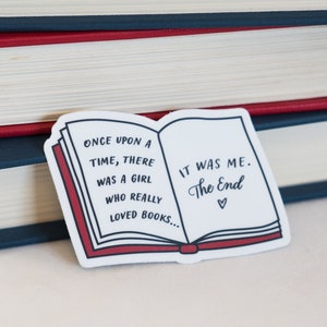 Once Upon a Time Sticker | Bookish Sticker | Book Sticker | Vinyl Decal | Vinyl Sticker | Water Bottle Sticker | Laptop Sticker