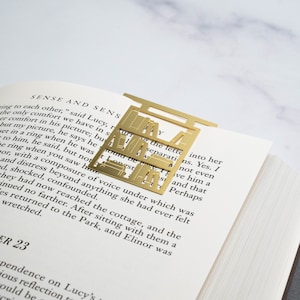 Segnalibro in metallo da scaffale / Segnalibro per amanti dei libri, Segnalibro a tema libri, Regali per amanti dei libri, Regali per amanti dei libri