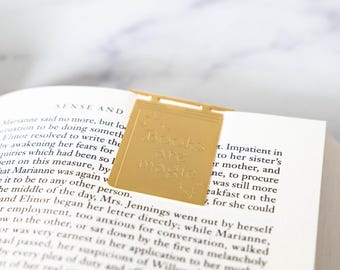 Books are Magic Metal Bookmark | Bookmark for Book Lovers, Book-themed Bookmark, Gifts for Book Lovers, Book Lover Gifts