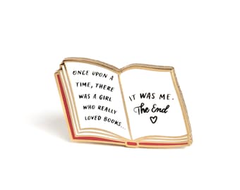 Once Upon a Time Enamel Pin | Literary Gift, Bookish Gift, Bookish Pin, Book Enamel Pin, Bookish Enamel Pin