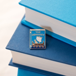 The Odhissey Enamel Pin | The Odyssey Enamel Pin | The Odyssey Gifts, Book Gifts, Gifts for Book Lovers, Book Enamel Pin, Cat Enamel Pin