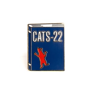 Cats-22 Enamel Pin | Catch-22 Enamel Pin | Cat Book Enamel Pin | Book Gifts, Gifts for Book Lovers, Book Enamel Pin
