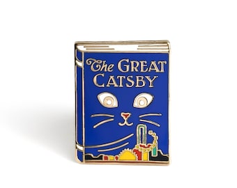 The Great Catsby Enamel Pin | The Great Gatsby Enamel Pin | Great Gatsby Gifts, Book Gifts, Gifts for Book Lovers, Book Enamel Pin