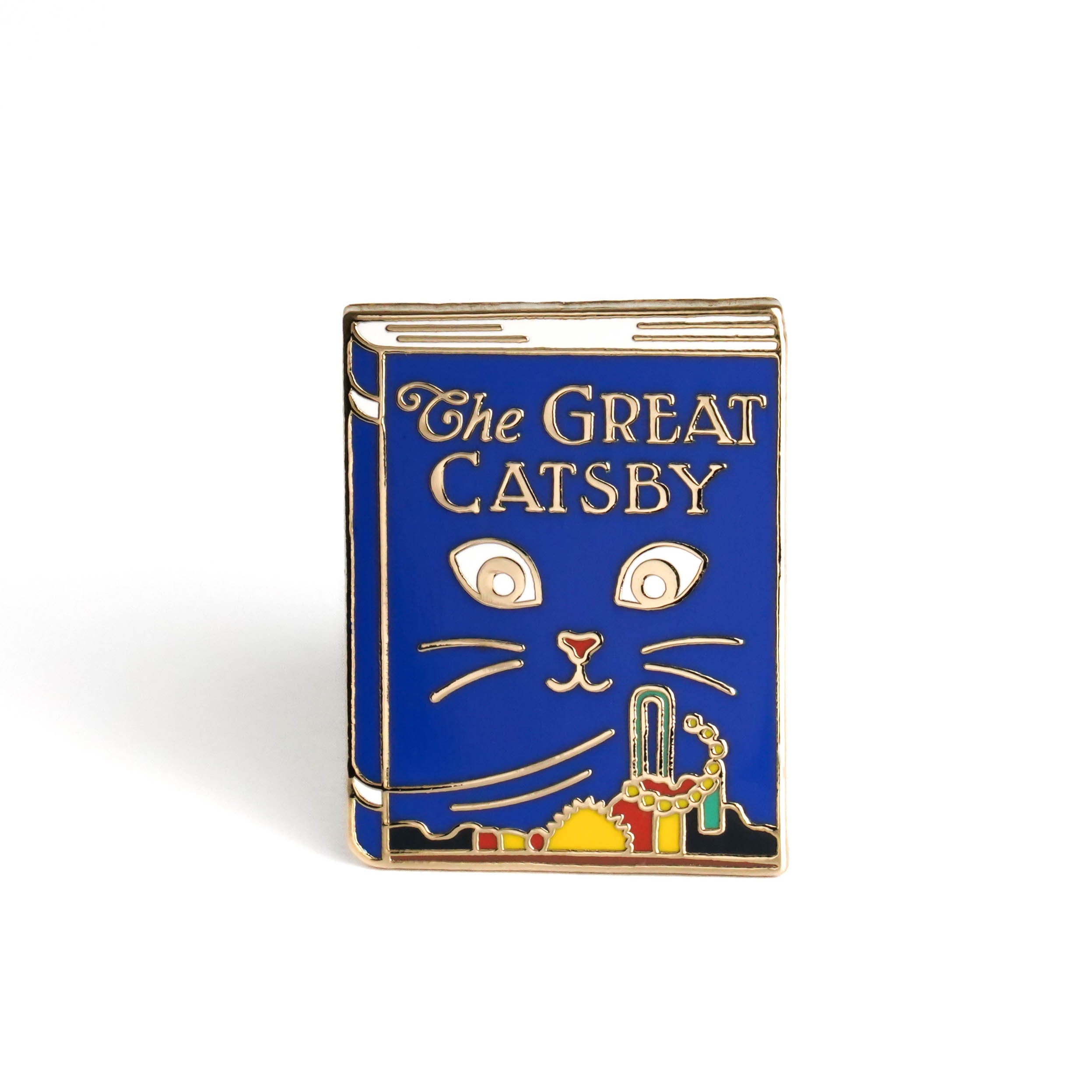 The Great Catsby Enamel Pin | The Great Gatsby Enamel Pin | Great Gatsby Gifts, Book Gifts, Gifts for Book Lovers, Book Enamel Pin