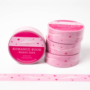 Romance Book Washi Tape | Bookish Washi Tape | Literary Washi Tape | Book-themed Washi Tape | Washi Tape for Journaling
