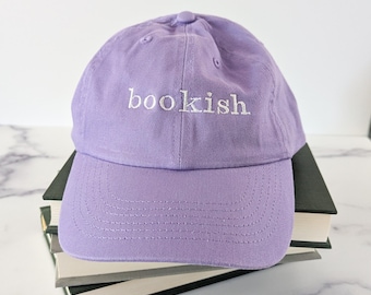 Bookish Embroidered Hat | Bookish Hat | Book Cap | Book Dad Cap | Book Hat