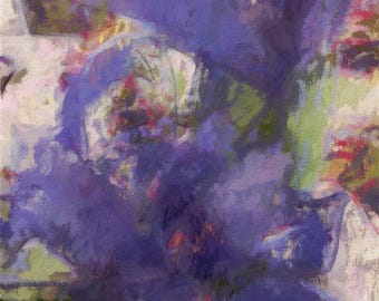 Abstract Art Print: Pastel Texture, Nature Inspired, Frame-Ready