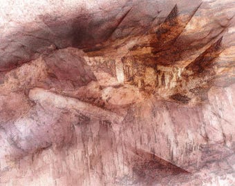 Textural Canvas Art Print: Evocative Abstract Wall Decor