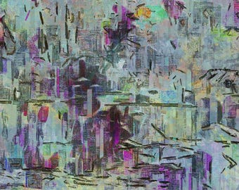 Abstract Canvas Art Print: Evocative Colorful Wall Decor
