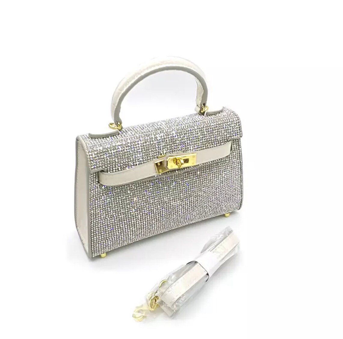 small diamante bag