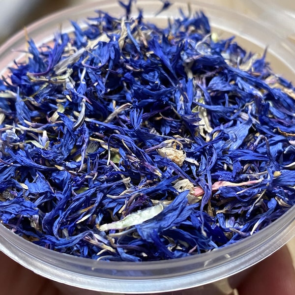 FOOD SAFE dried cornflower petals for food decoration, hobby crafts, resin casting, wedding decoration, rustic decor, soap and candle making