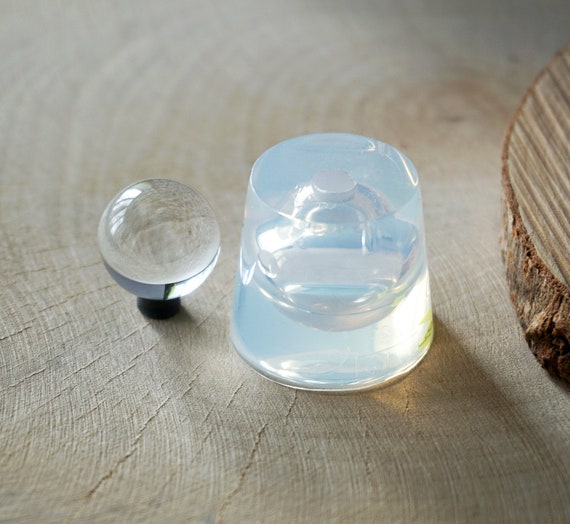 20mm Clear Silicone Sphere Mold: Resin Casting, Jewelry Making