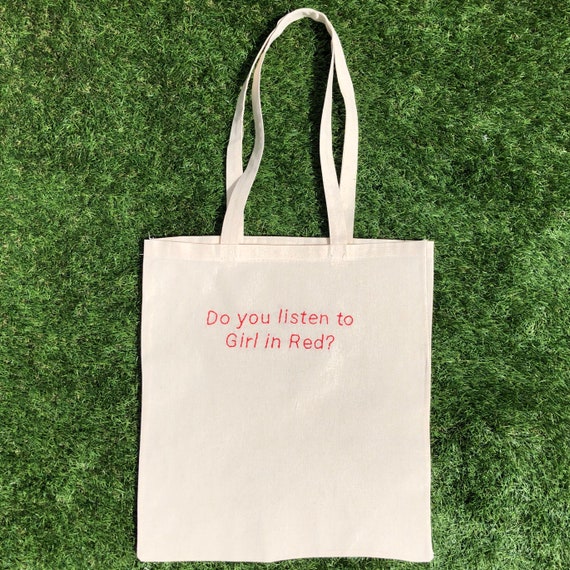 red tote bag