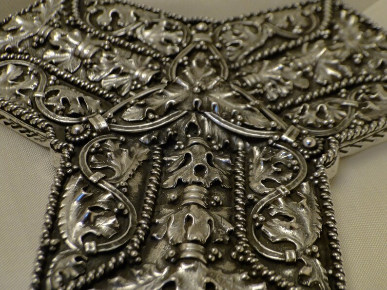 9th century Sterling silver \u00d8vre Eiker Replica Hoen Hoard brooch Norway Buskerud