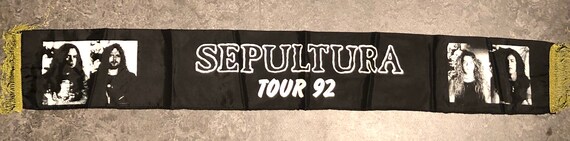 SEPULTURA 1992 Tour Scarf Vintage