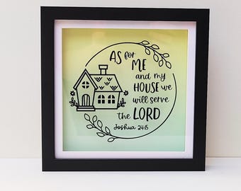 Personalised Bible Verse Frame | Custom Scripture Wall Art | Christian Home Décor | Religious Gift | Christian Wall Art UK | Faith Keepsake
