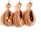 Jute hanging baskets set of 3,kitchen basket wall,hanging basket,vegetable hanging basket,wicker hanging basket,hanging plant basket