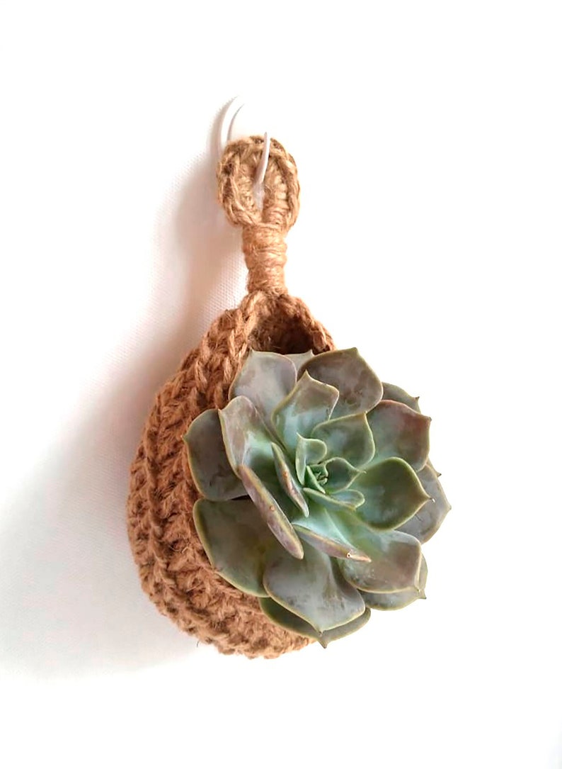 Jute hanging baskets set of 3kitchen basket wallhanging Etsy