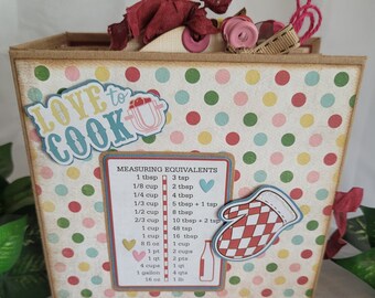 Handmade Recipe Book Etsy
