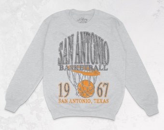 San Antonio Spurs Basketball Übergroßes Sweatshirt | San Antonio Texas 90er Jahre Oversized Sweatshirt | Retro Basketball Graphic Crewneck Pullover