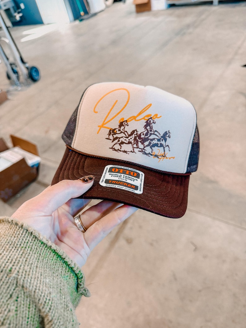 Wild Horses Rodeo, Western Trucker Hat | Country Western 90s Style ...