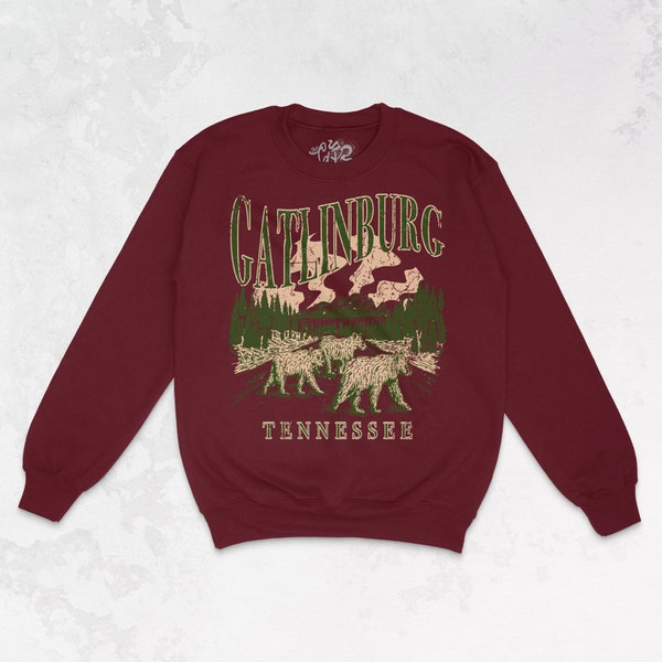 Gatlinburg TN Sweatshirt | Vintage 90's Tennessee State Park | Graphic Sweatshirt for Women | Oversize Crewneck | Vintage Graphic Sweatshirt