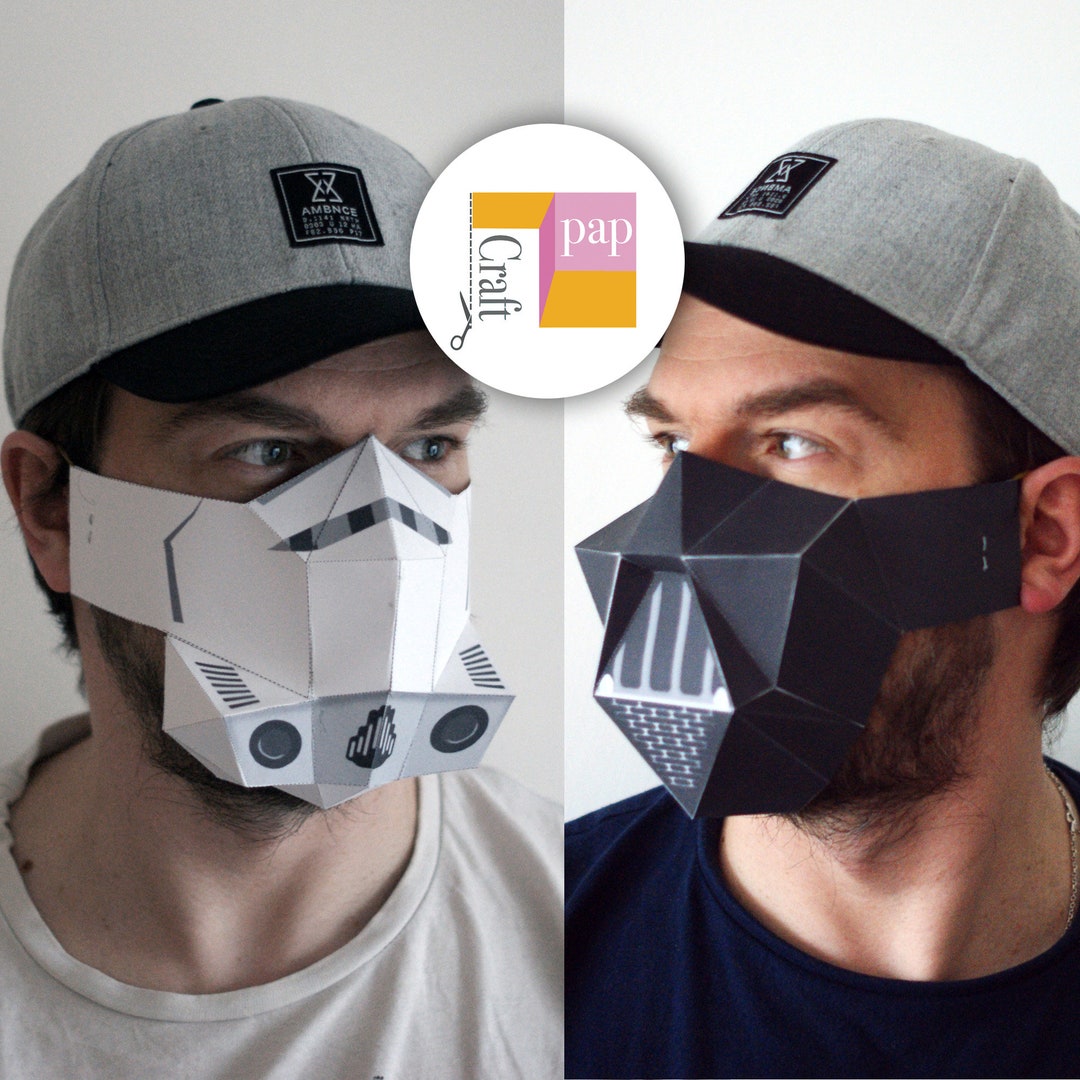 Star Wars Stormtrooper Vader DIY Bundle Paper Mask - Etsy