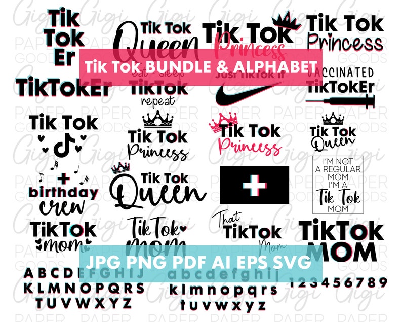 Download Clip Art Art Collectibles Princess Tik Tok Font Tik Tok Svg Super Bundle Best Of Tik Tok Svg Designs Tik Tok Style Alphabet Svg Tik Tok Svg Tik Tok Birthday