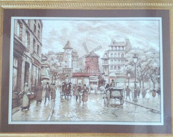 Cross stitch kit "Paris, Moulin Rouge" by Panna