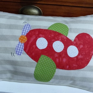 Personalized &quot;airplane&quot; cushion