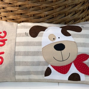 Personalized cushion &quot;dog&quot;