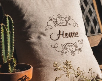 "Home" cushion