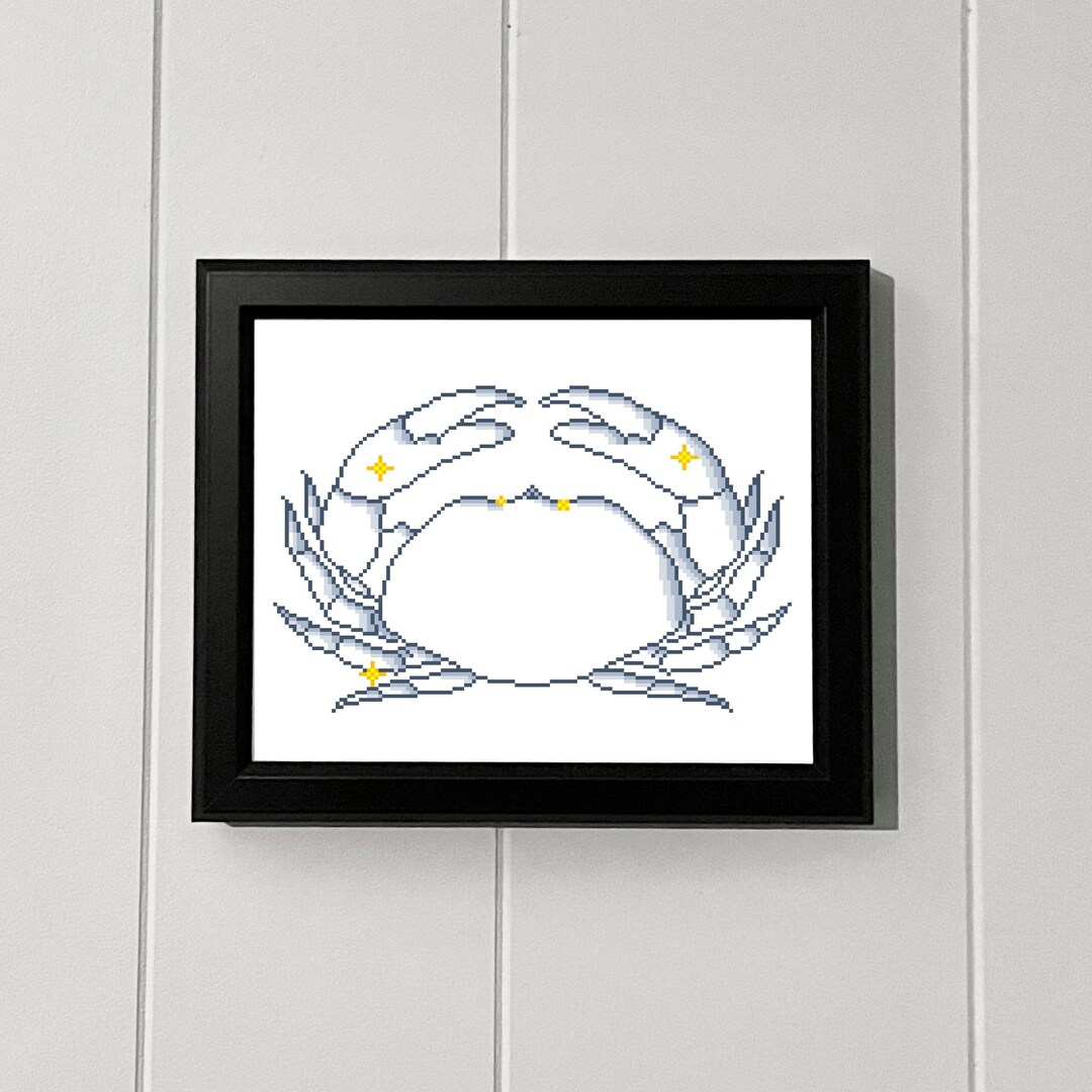Zodiac Cancer Pixelart - Etsy