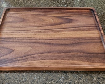 Handmade Black Walnut Serving Trays - Solid wood handcrafted in various sizes