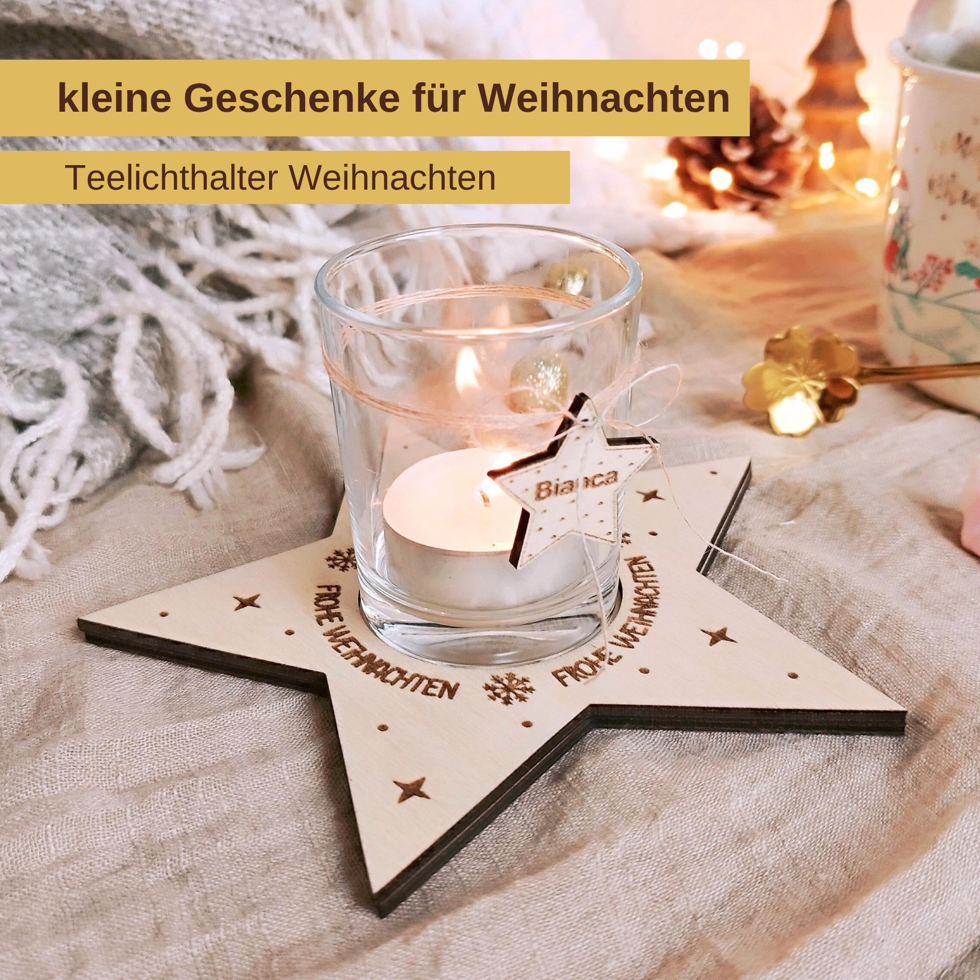 Kleine Geschenke für Weihnachten, Teelichthalter Weihnachten, Mitarbeiter Geschenk Weihnachten, Kleinigkeiten für Weihnachten