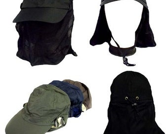 Sombrero militar de las Fuerzas Especiales con cubierta para el cuello y la cara - Estilo uni-sexo * Envío GRATIS a los Estados Unidos * (7506SF3)