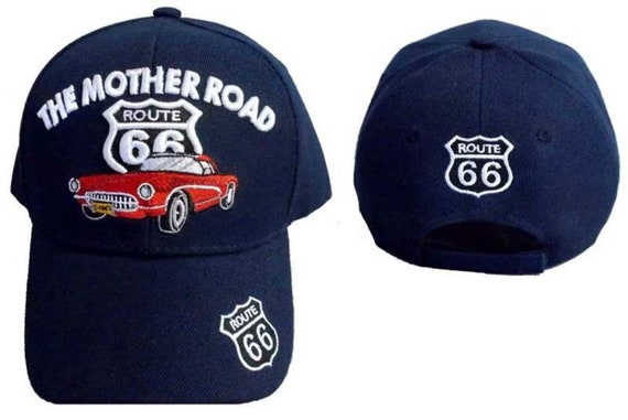 Car the Mother Road Baseball Caps 