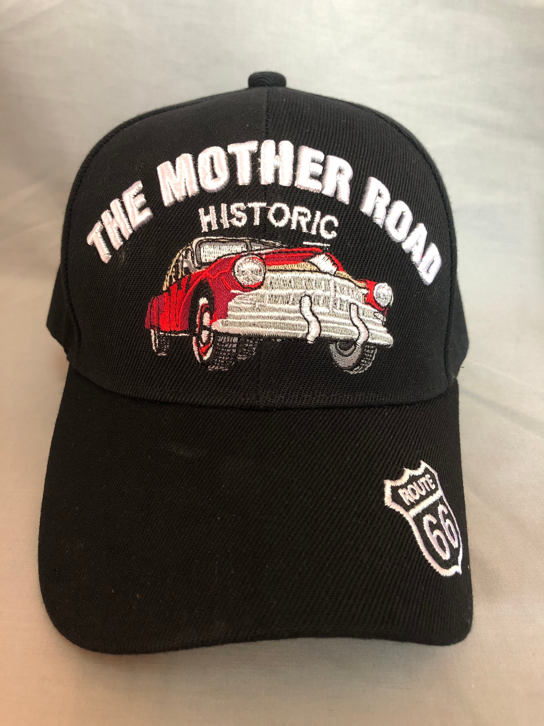 Mother Road Red Car Baseball Cap 