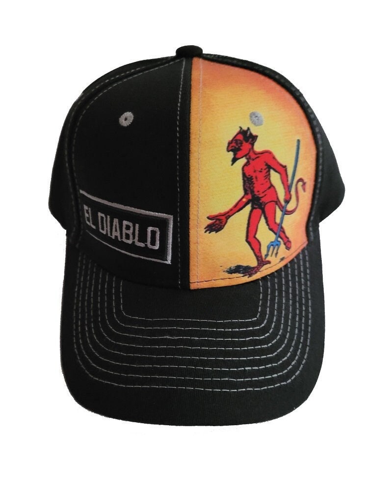 El Diablo Loteria Baseball Caps Mexican 