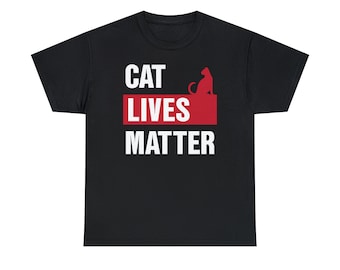 Cat Lives Matter Unisex Heavy Cotton Tee